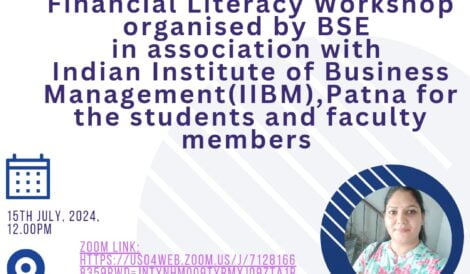 BSE Financial Literacy Program in IIBM Patna